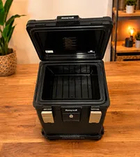 Honeywell 1108W Legal Size Waterproof 60-Min Fire File Chest Key Lock w/ Cart
