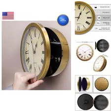 Bayehngs Wall Clock Hidden Safe 10 Inch Plastic Secret Safe Wall Clock For