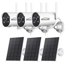 WOOLINK Solar Camera Outdoor Wireless WiFi Security Camera System CCTV Monitor