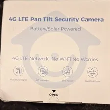 CAMO CQ1S 4G LTE Pan/Tilt Security Camera Night Vision PIR Battery Solar