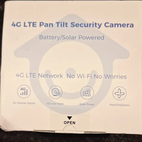 CAMO CQ1S 4G LTE Pan/Tilt Security Camera Night Vision PIR Battery Solar