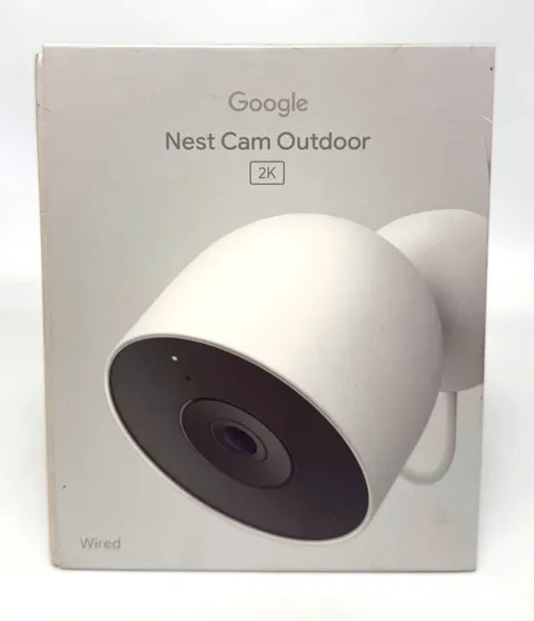 Google Nest Cam Outdoor Wired 2nd Gen - Snow - GA09963-US *NEW SEALED*