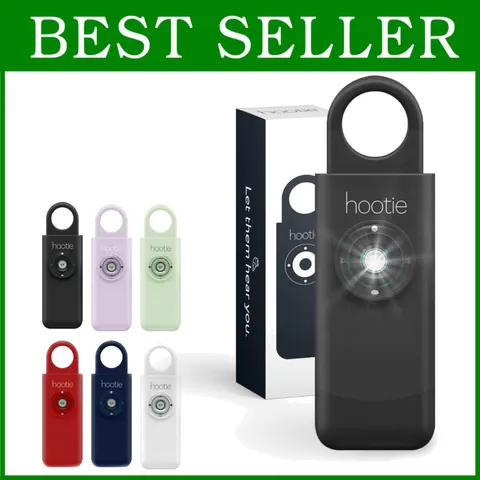 Women's Self Defense Alarm - Black Keychain Security Siren