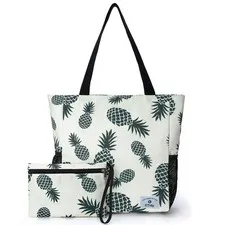 ETidy Large Capacity Foldable Tote Bag With Zipper Water-resistant SandproofW...