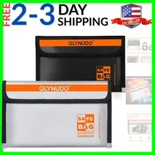 Small Fireproof Money Bag for Cash 8x5" - 2 Pack Fireproof Safe Accessories, ...