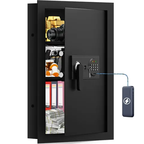 25.6 Tall Firproof Wall Safes Between The Studs 16" Centers: Heavy Duty Hidde...