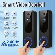 Wireless Video Doorbell Camera with Wide-Angle View