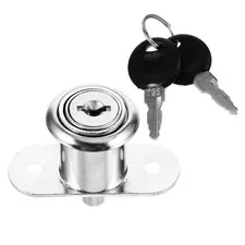 Versatile Zinc Alloy Cabinet Lock Glass Door Lock with Keys for Tool Cabinets