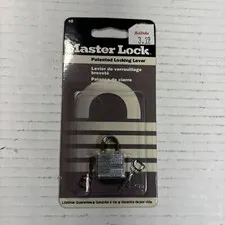 MASTER LOCK PADLOCK- No. 10- KEYED 1" STEEL BODY WARDED-SECURITY LOCK