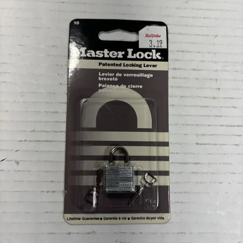 MASTER LOCK PADLOCK- No. 10- KEYED 1" STEEL BODY WARDED-SECURITY LOCK