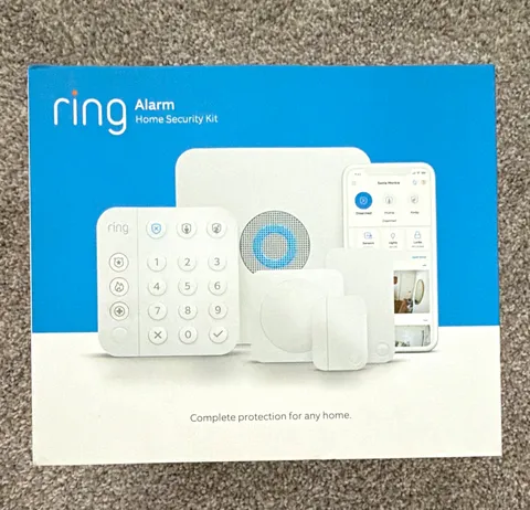 Ring Alarm Home Security Kit 8-Piece Wireless System w/ Keypad, White