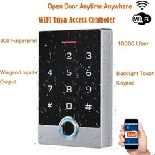 Tuya WiFi Door Access Control Fingerprint Keypad Card Standalone Security System