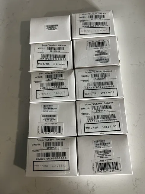 Lot of 10 Linear Door Window Sensors  LFSDWA01  White  ADT