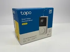 Tapo D130 2K Wired Smart Video Doorbell 180° View Color Night Vision WiFi