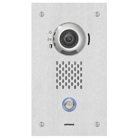 AIPHONE IX-DVF Video Door Station,10-7/16" H 55MR43