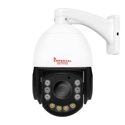 Imperial 4K 8MP PTZ PoE IP Camera 20X Optical Zoom Two Way Audio