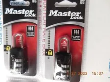 Lot of 2 Master Lock # 646D.  Set Your Own Combination Padlocks