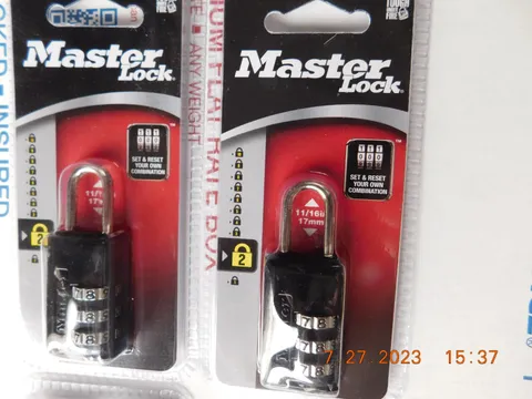 Lot of 2 Master Lock # 646D.  Set Your Own Combination Padlocks