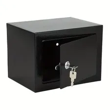 Fireproof Safe Box 0.23 Cu Ft Secure Home Office Cash Jewelry Document Safe