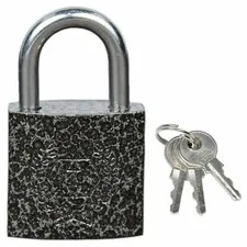 Harrison C I-0320 Iron 3 Pins Padlock with 3 Keys, Grey 20mm