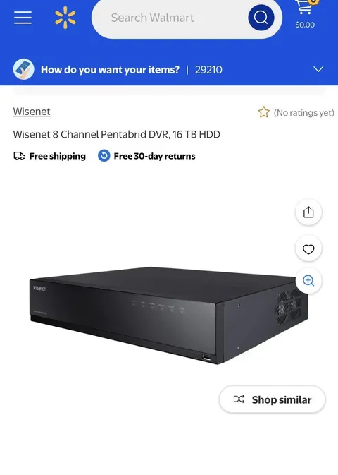 Wisenet 8 Channel Pentabrid DVR 16TB HDD