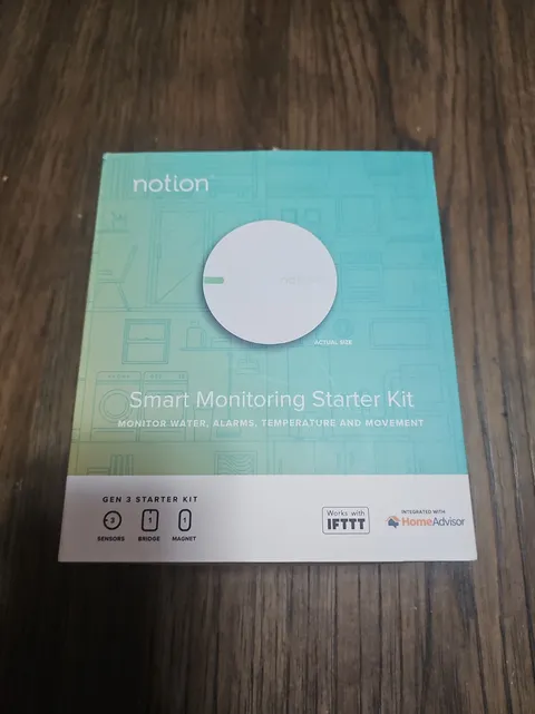 Notion All in One Smart Home Monitoring System Bridge and THREE Sensors Gen 3