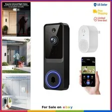 Video Doorbell Camera 1080p Wireless Wi-Fi Smart Human Detection Night Vision