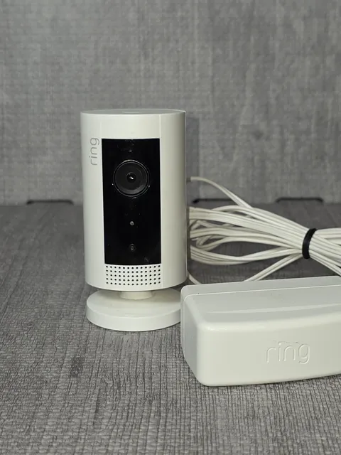 Ring Indoor Cam 1st Gen 1080p HD Security Camera White 5UM4E5 Tested