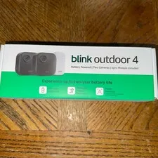 Blink Outdoor 4 4th Gen 2025 Wireless Security Camera + Sync Module, 2 Cameras