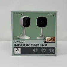 Merkury 2 Pack Indoor Smart Camera 1080P night vision