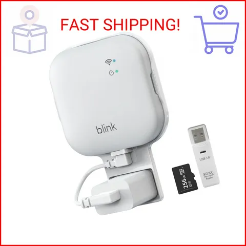 256GB MicroSD Card and Sync Module XR Mount, No-Drilling Mount for Blink Outdoor