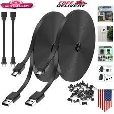 25FT Extension Power Cable 2Pack for Blink Outdoor, Mini, and XT Series Cameras
