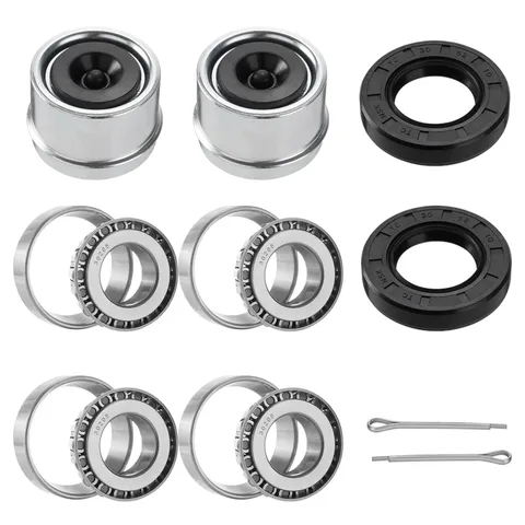 Racewill 2 Set Trailer Axles Bearings Kit: 30205 30205-Set of 2, silver 