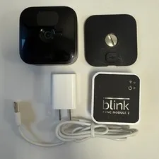 FOR PARTS ONLY/DOES NOT WORK Blink 3rd Generation Cam / Sync Module 2 with Cords