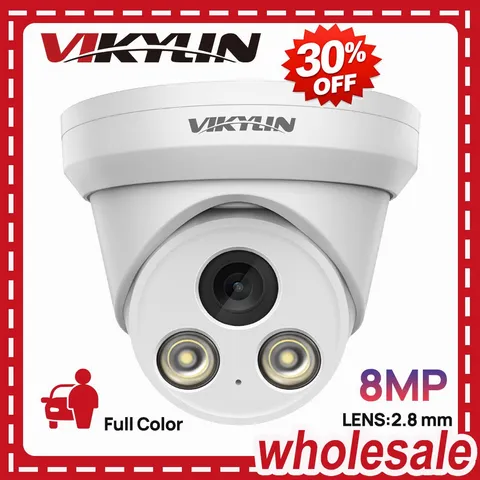 Vikylin 4K 8MP POE Camera Outdoor F1.0 Full Color IP Camera ONVIF Indoor NDAA