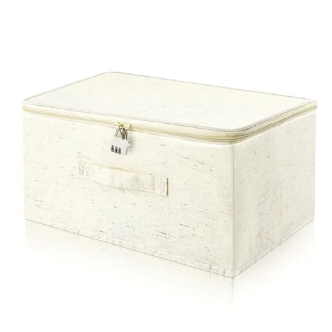 Lockable Bag Storage Organizer, Lockable Storage Box, Organizer Bag Bins Case...