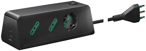 VIMAR Desk Socket 1 Universal + 2P17/11 + 3USB + S17 N - 00604.CC