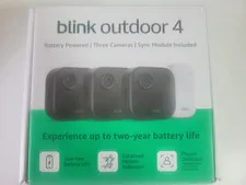 Blink Outdoor 4 Wireless Battery Outdoor Cameras 3-Pack w/ Sync Module