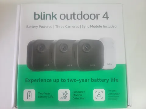 Blink Outdoor 4 Wireless Battery Outdoor Cameras 3-Pack w/ Sync Module