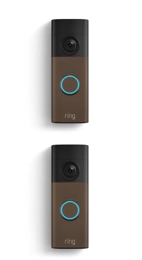 2 Pack Ring - Battery Doorbell (newest model) Retinal 2K with wide-angle
