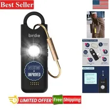 Personal Safety Alarm for Women, Rechargeable, 90dB Siren & Flashlight, Charc...