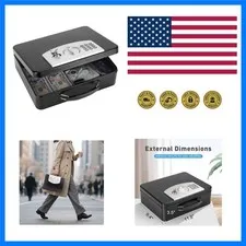 Safe Box with Digital Keypad Lock, Lock Box with Code for Personal Items, Met...
