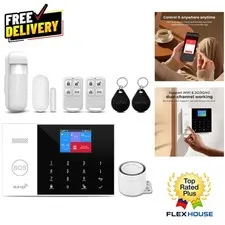 Secure Your Home Effortlessly: 8-Piece Wireless Security System with App Control