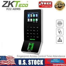 ZKTeco F22 Fingerprint Biometric ADMS Employee Time Clock Attendance Machine