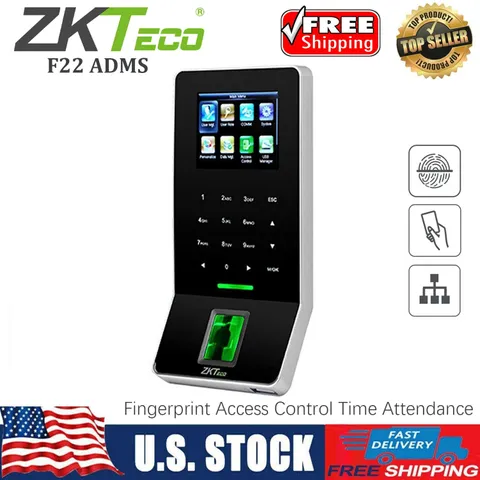 ZKTeco F22 Fingerprint Biometric ADMS Employee Time Clock Attendance Machine