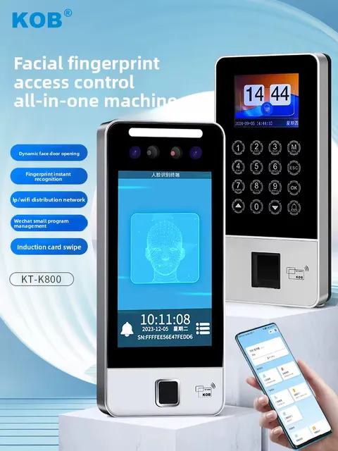 dynamic facial recognition access control system all-in-one machine 5-inch acces
