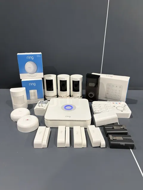 Ring Security System-Cameras, Doorbell Cam,Motion,Door,Smoke/CO,Water Sensors