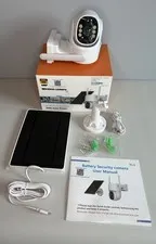 4MP Wireless Solar Powered  Home Security Camera Outdoor WiFi PTZ