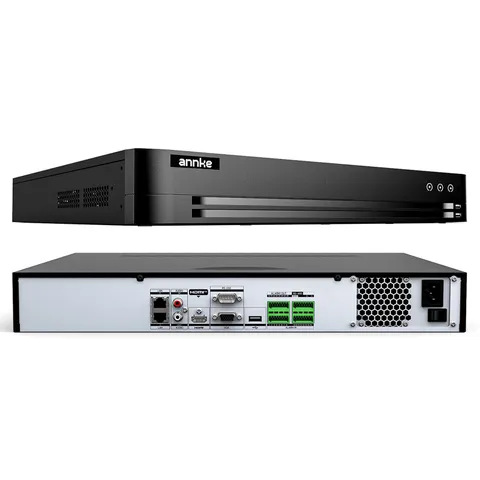 ANNKE 32CH 12MP Network Video Recorder, H.265+ 32 Channel NVR with AI Black