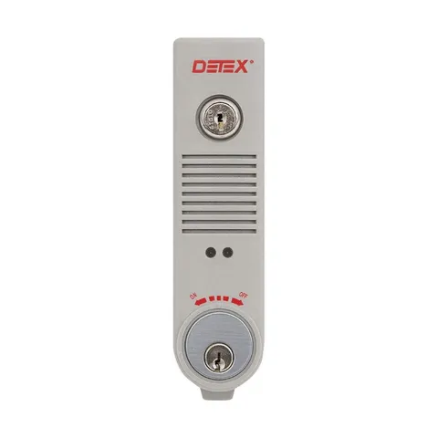 DETEX EAX-300 GRAY W-CYL Exit Door Alarm,Gray,Plastic,100 dB 44ZV05